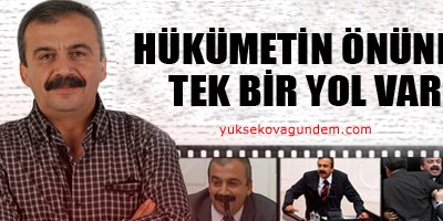 'Hükümetin önünde tek bir yol var'