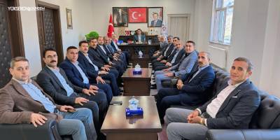 Şemdinli’de Muhtarlardan Başkan Fahri Şakar’a Ziyaret