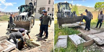 Yüksekova’da Hasarlı Parsel Kapakları Yenilendi