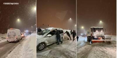 Yüksekova’da Kar Engeli: Onlarca Araç Yolda Kaldı