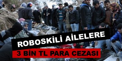 Roboskili ailelere 3 bin TL para cezası