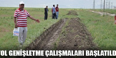 Yol genişletme çalışmaları başlatıldı