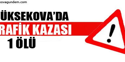 Yüksekovada Feci Kaza: 1 ölü