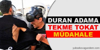Duran adama tekme tokat müdahale