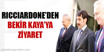 Rıccıardone'den Bekir Kaya'ya Ziyaret