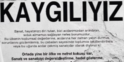 100 sanatçı kaygılarını ilan etti