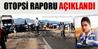 Medeni Yıldırım'ın otopsi raporu