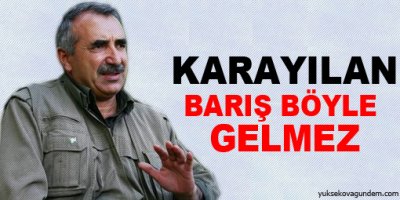 Karayılan, Barış Böyle Gelmez