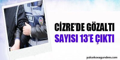 Cizre'de gözaltı sayısı 13'e çıktı