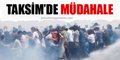 Taksim'de müdahale