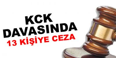 'KCK' davasında 13 kişiye ceza