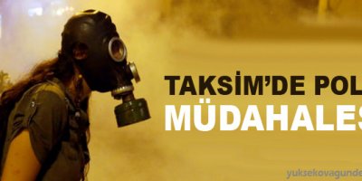 Taksim'de polis müdahalesi