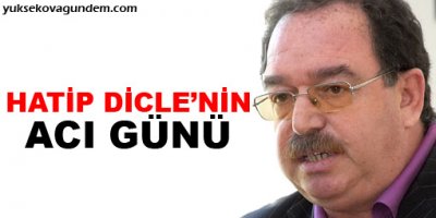 Hatip Dicle'nin acı günü