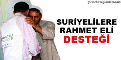 Suriyelilere Rahmet Eli Desteği