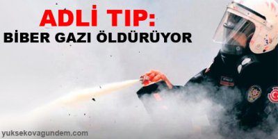 Adli Tıptan itiraf: Biber gazı öldürüyor