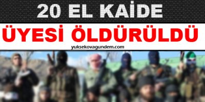 20 El Kaide üyesi öldürüldü