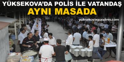 Polis İle Vatandaş Aynı Masada