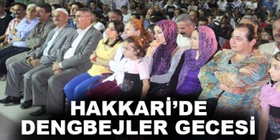 Hakkari'de Dengbejler Gecesi