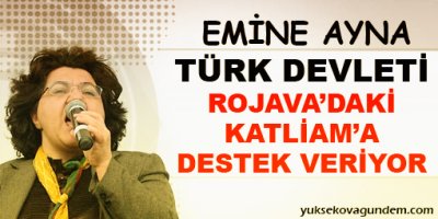 'Türk devleti Rojavadaki katliama destek veriyor'