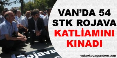 Van'da 54 STK Rojava katliamını kınadı