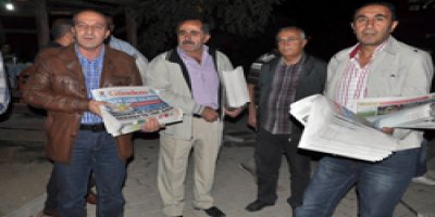 Yüksekova'da gazete kampanyası