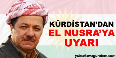 Kürdistandan El Nusraya uyarı