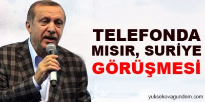 Telefonda Mısır, Suriye görüşmesi