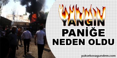 Yangın Paniğe Neden Oldu