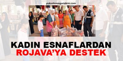 Kadın esnaflardan Rojava'ya destek