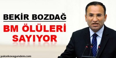 Bozdağ: BM ölüleri sayıyor
