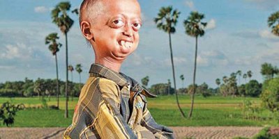 Küçük çocuk 110 yaşında gösteriyor