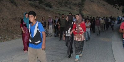 Köylüler köylerini terk etti