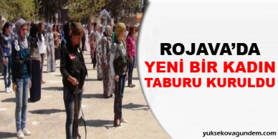 Rojavada yeni bir kadın taburu kuruldu