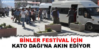 Binler festival için Kato Dağı'na akın ediyor