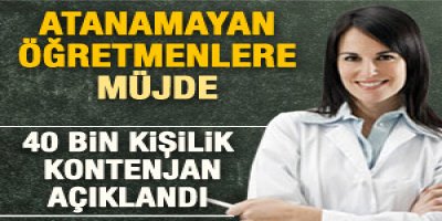 Eğitim Bakanlığı'ndan 40 bin öğretmen ataması