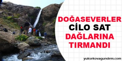 Doğaseverler Cilo Sat Dağlarına Tırmandı