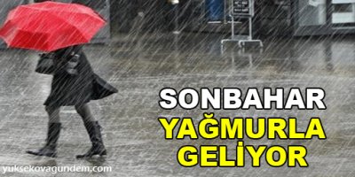 Sonbahar yağmurla geliyor