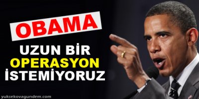 Obama, Ortak Görüşlerimiz Var