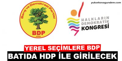 Doğuda BDP, batıda HDK