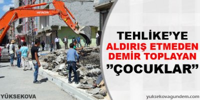 Harçlık İçin ''Tehlikeli'' Demir Toplama Yarışı