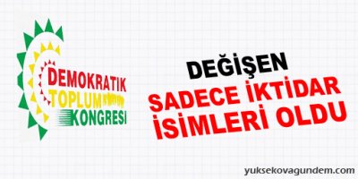 DTK: Değişen sadece iktidar isimleri oldu