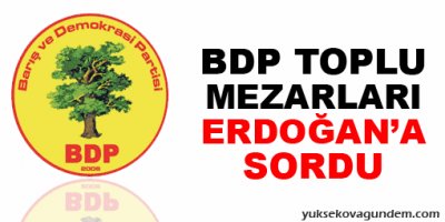 BDP toplu mezarları Erdoğan'a sordu