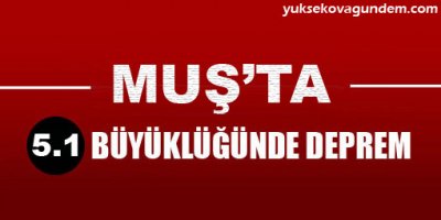 Muş'ta Şiddetli Deprem