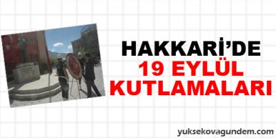 Hakkari'de 19 eylül gaziler günü kutlamaları