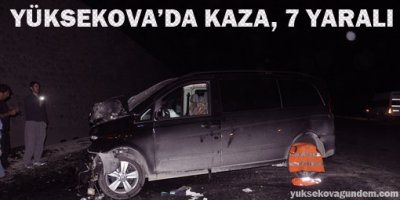 Yüksekova'da Feci Kaza:7 yaralı