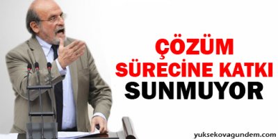 'Çözüm sürecine katkı sunmuyor'