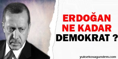 Erdoğan ne kadar demokrat?