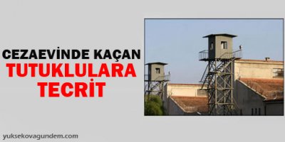 Cezaevinden kaçan tutuklulara 'tecrit'