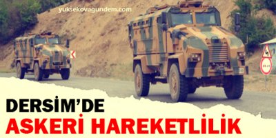 Dersim'de askeri hareketlilik