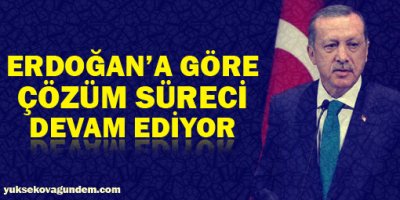 Erdoğan'a göre 'çözüm süreci' devam ediyor